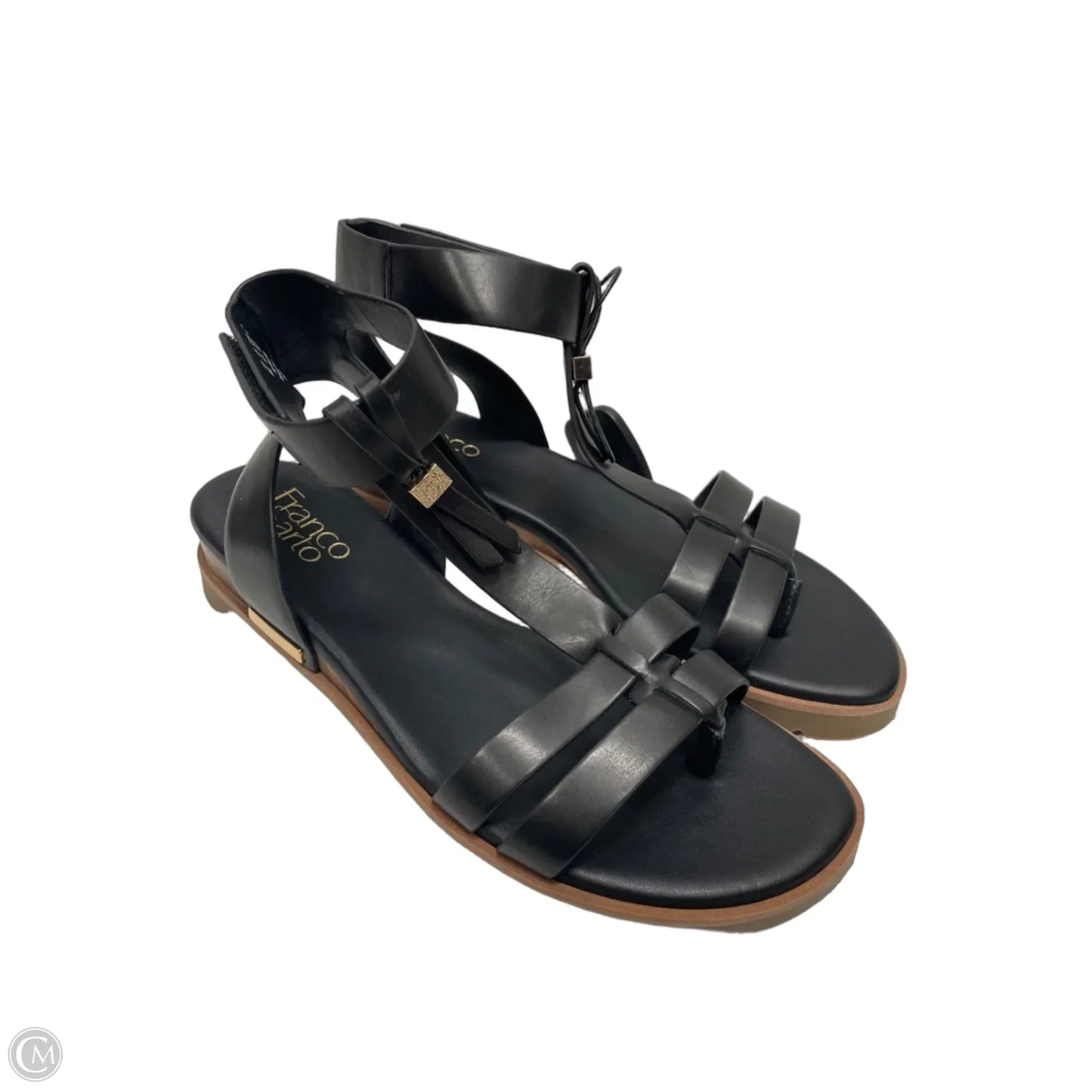 Sandals Heels Platform By Franco Sarto In Black, Size: 8