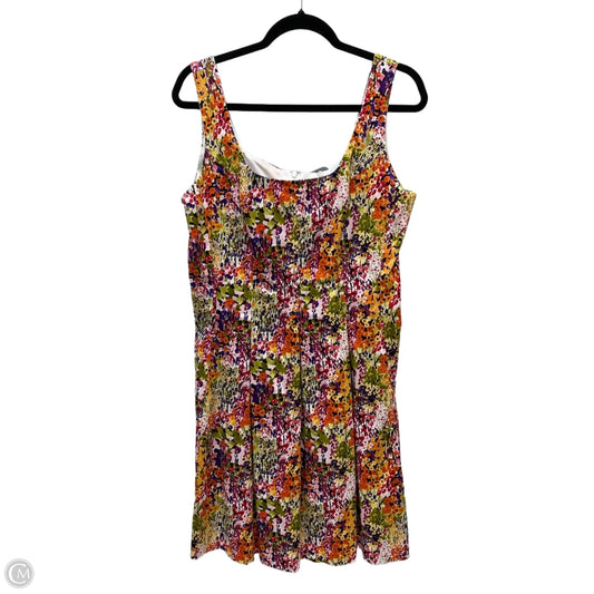 Dress Casual Short By Evan-picone In Floral Print, Size: L