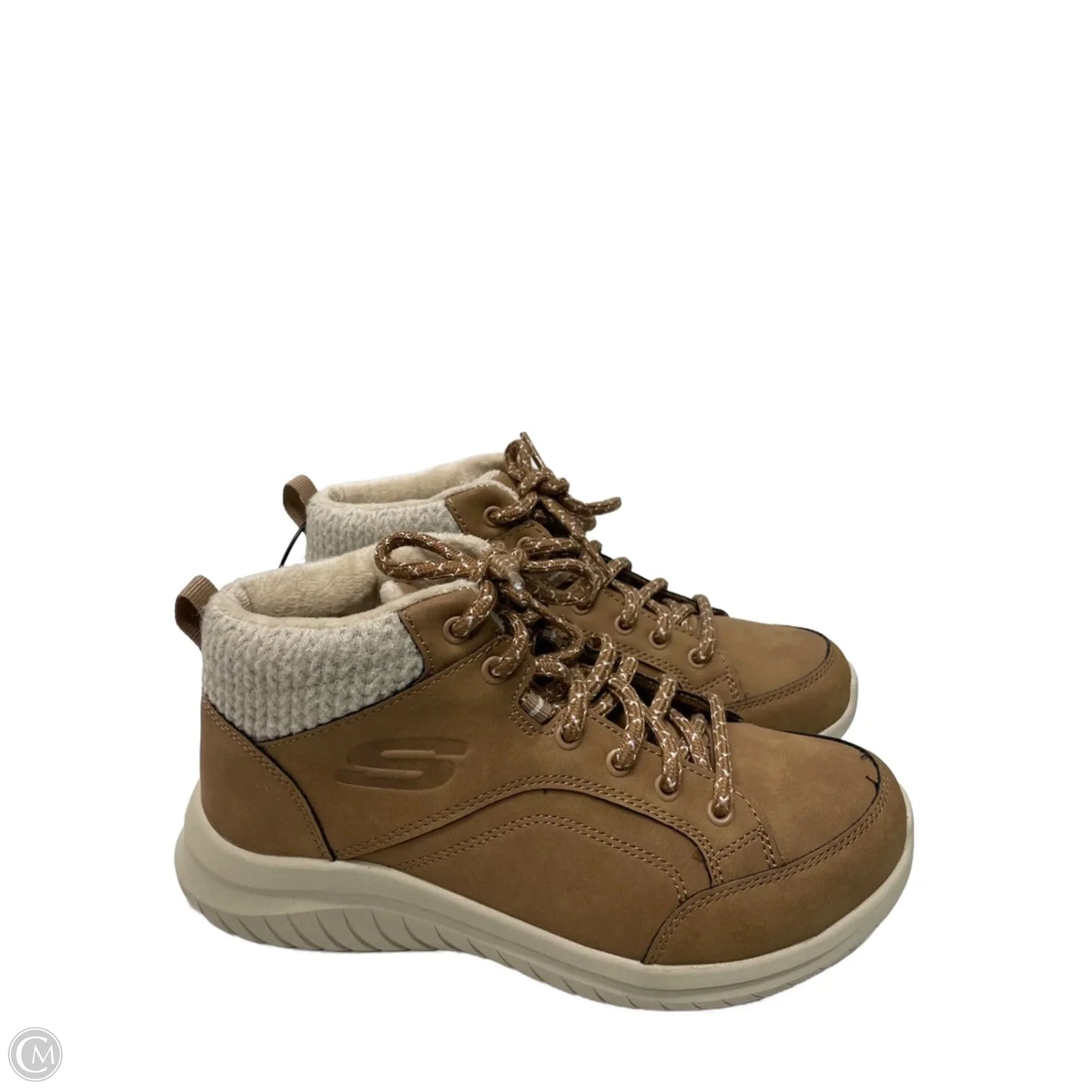 Boots Ankle Flats By Skechers In Brown, Size: 8