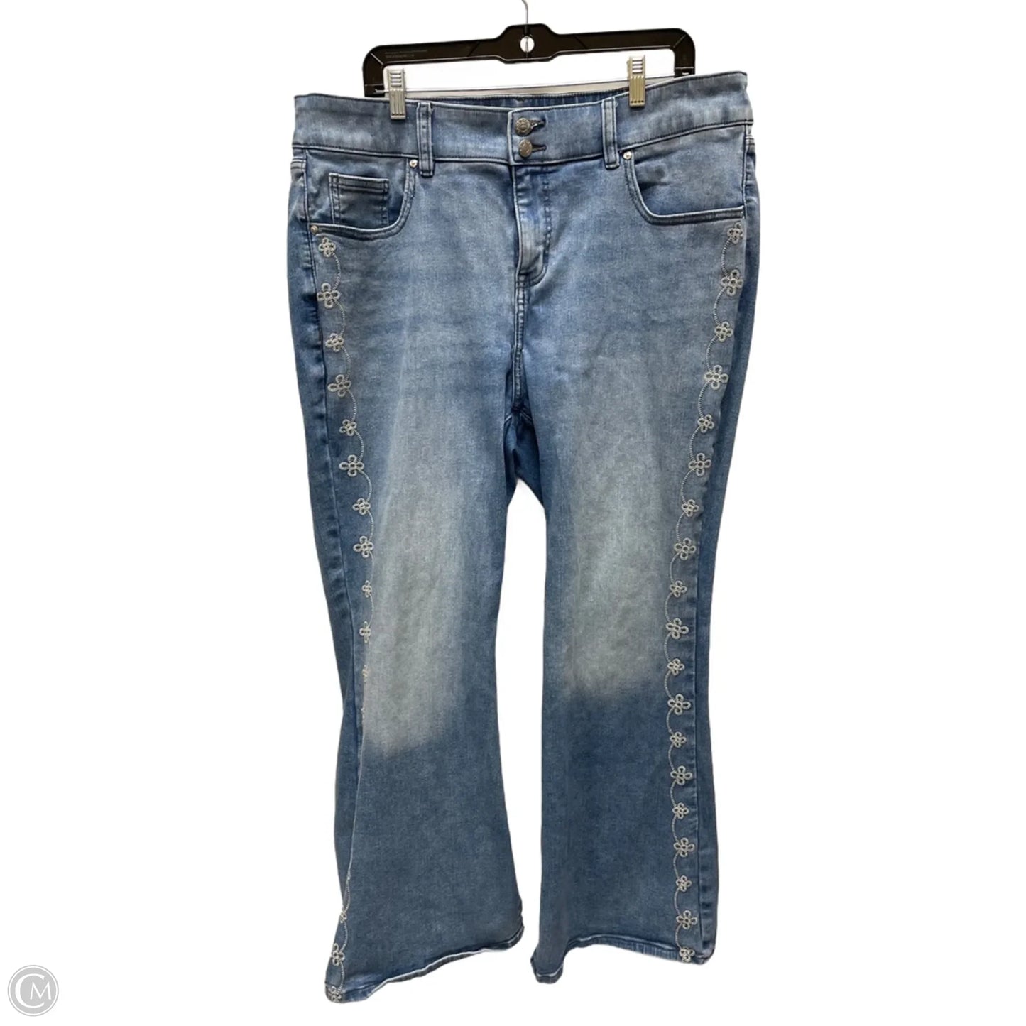 Jeans Wide Leg By Lane Bryant In Blue Denim, Size: 20