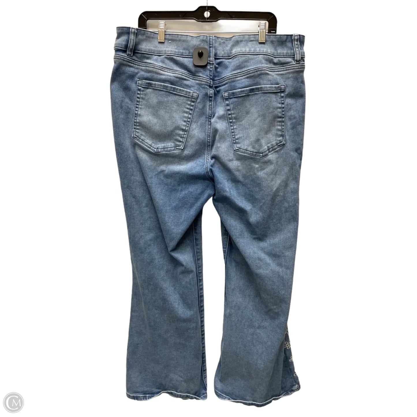 Jeans Wide Leg By Lane Bryant In Blue Denim, Size: 20