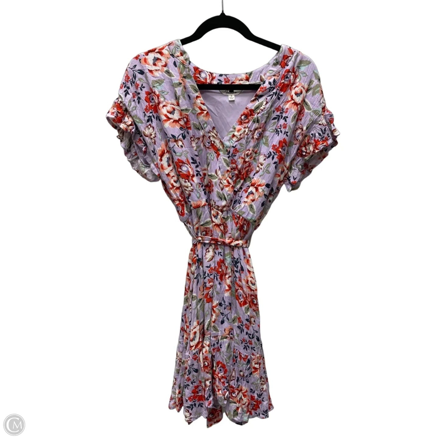 Dress Casual Short By Takara In Floral Print, Size: M