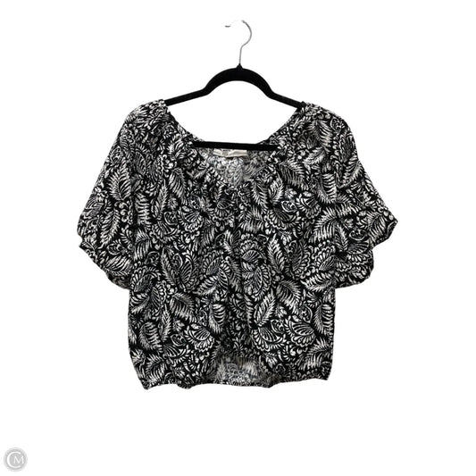 Top Short Sleeve By Loft In Floral Print, Size: M