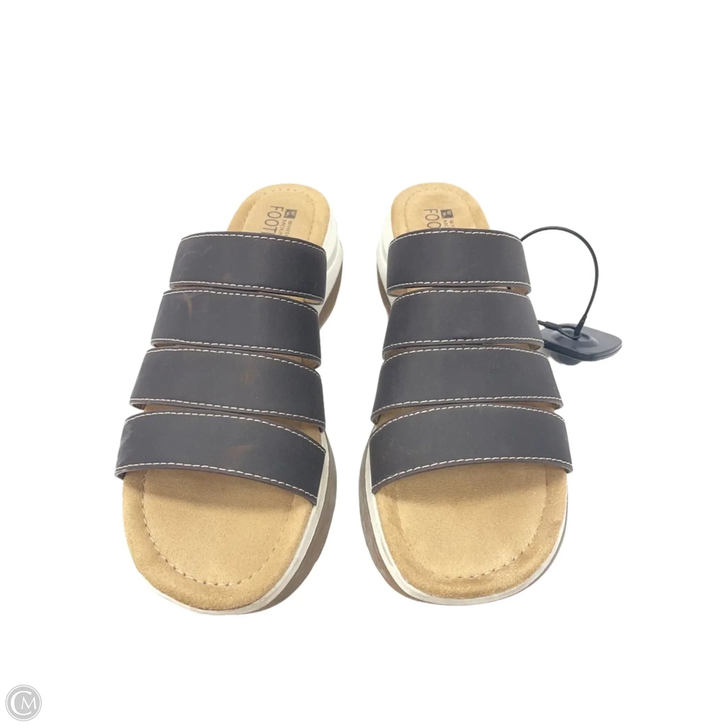 Sandals Heels Platform By White Mountain In Brown & Tan, Size: 8