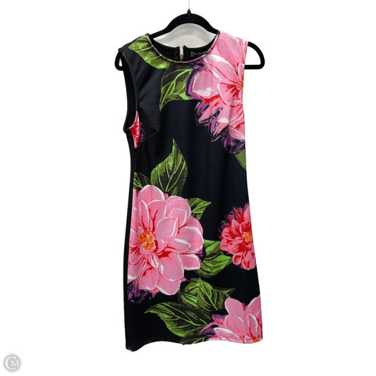 Dress Casual Short By Ny Collection In Floral Print, Size: L