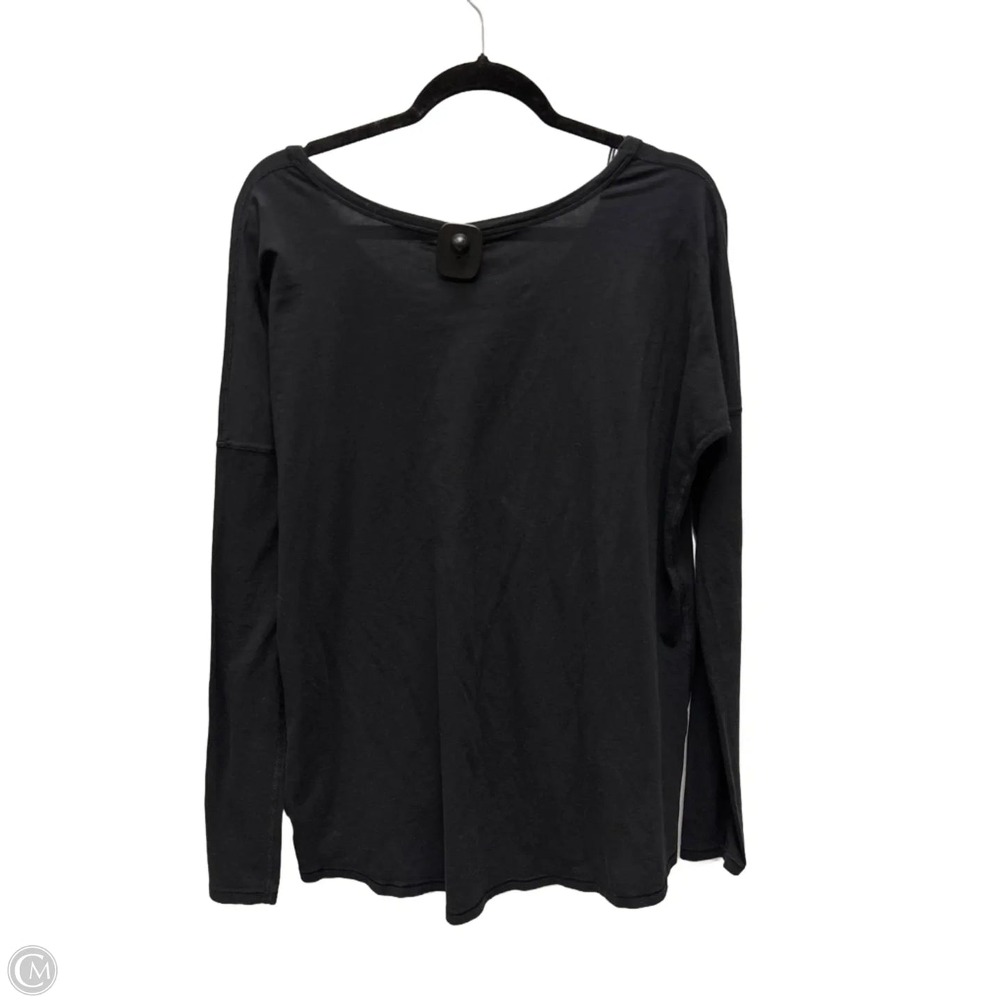 Athletic Top Long Sleeve Crewneck By Lululemon In Black, Size: M