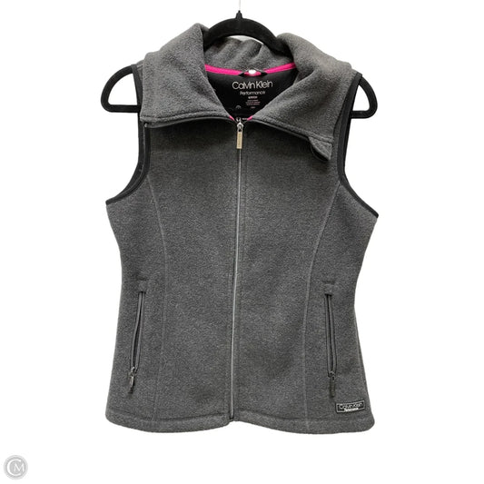 Vest Faux Fur & Sherpa By Calvin Klein Performance In Grey, Size: S
