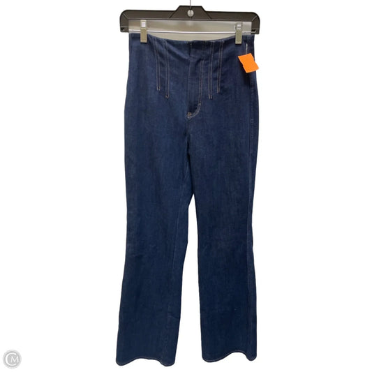 Jeans Wide Leg By White House Black Market In Blue Denim, Size: 0