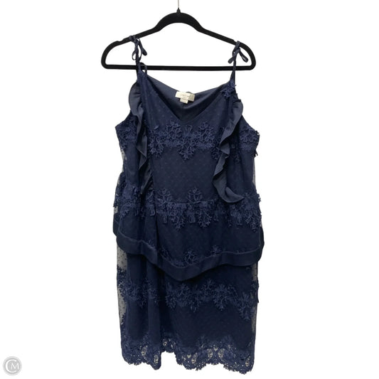 Dress Casual Short By Clothes Mentor In Floral Print, Size: 1x