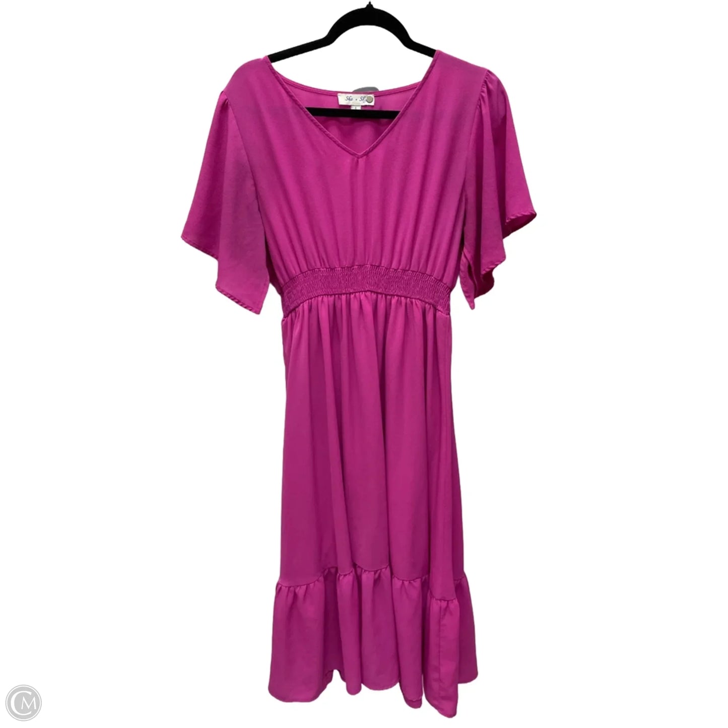 Dress Casual Short By She + Sky In Pink, Size: L