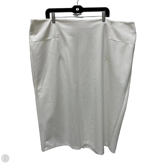 Skirt Maxi By Cato In Cream, Size: 26