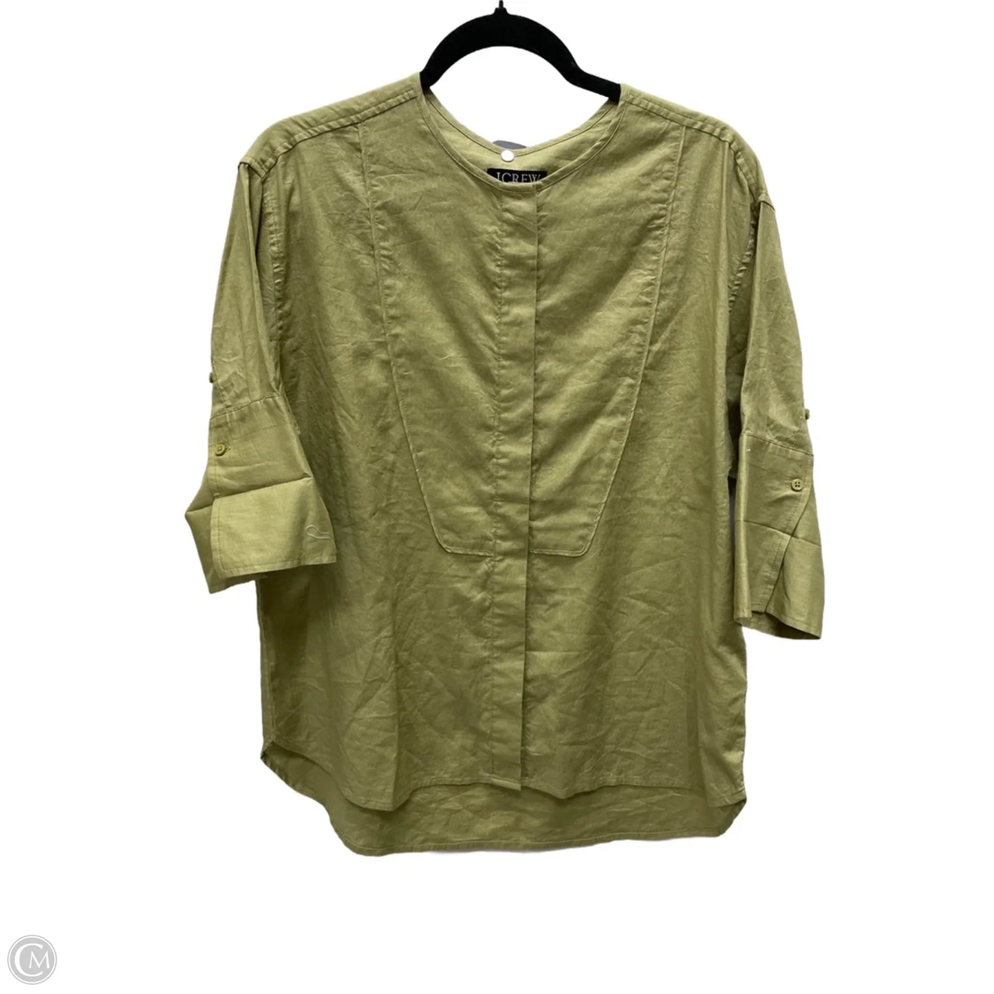 Top Short Sleeve By J. Crew In Green, Size: S