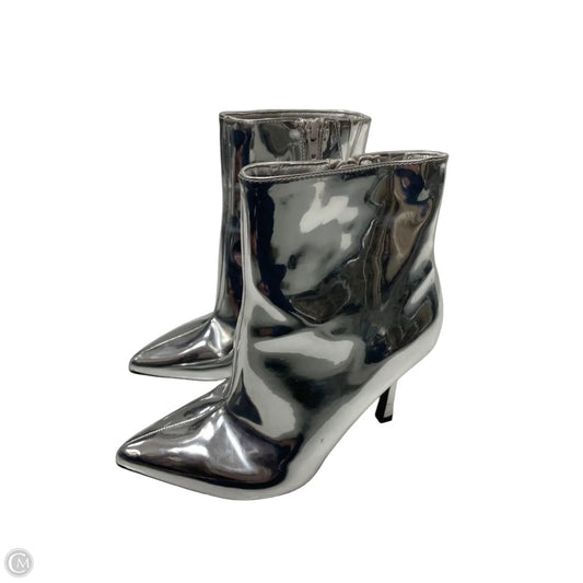 Boots Ankle Heels By A New Day In Silver, Size: 6