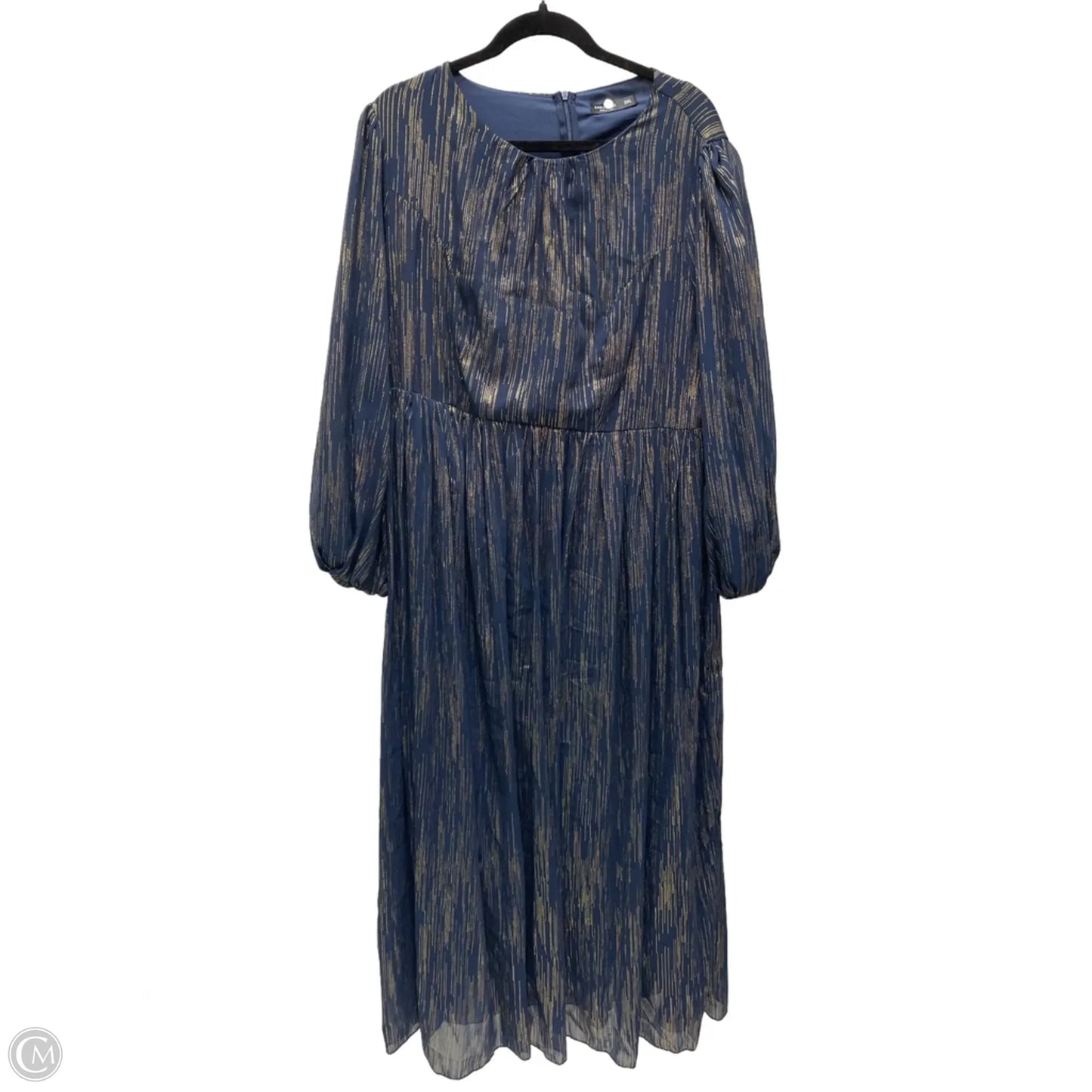 Dress Casual Maxi By Shein In Navy, Size: 2x