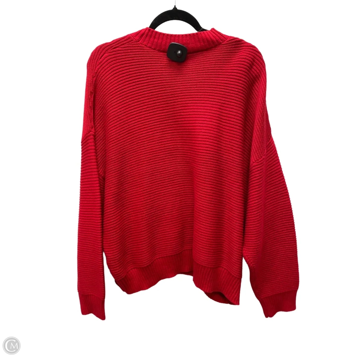 Sweater By Eloquii In Red, Size: 1x