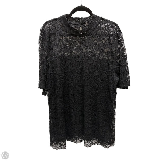 Top Short Sleeve By Torrid In Black, Size: 3x
