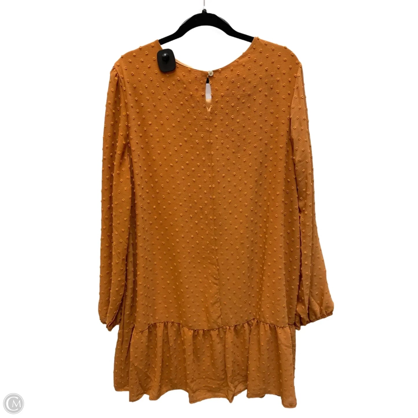 Dress Casual Short By Chicsoul In Orange, Size: 2x