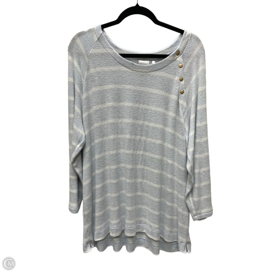 Sweater By Chicos In Striped Pattern, Size: 2x