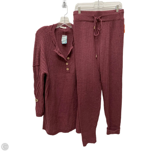 Sweater 2pc By Free People In Red, Size: M