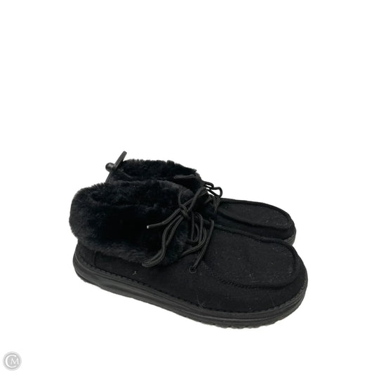 Shoes Flats By Hey Dude In Black, Size: 7