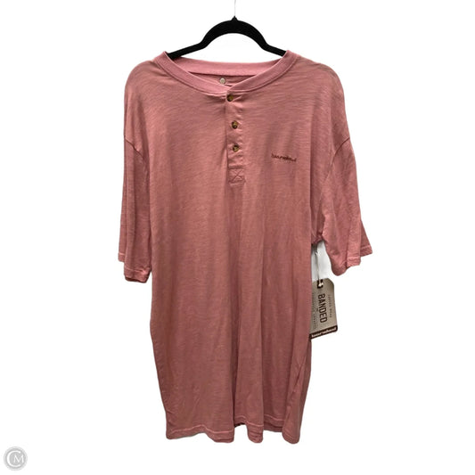 Top Short Sleeve By Banded In Pink, Size: 2x