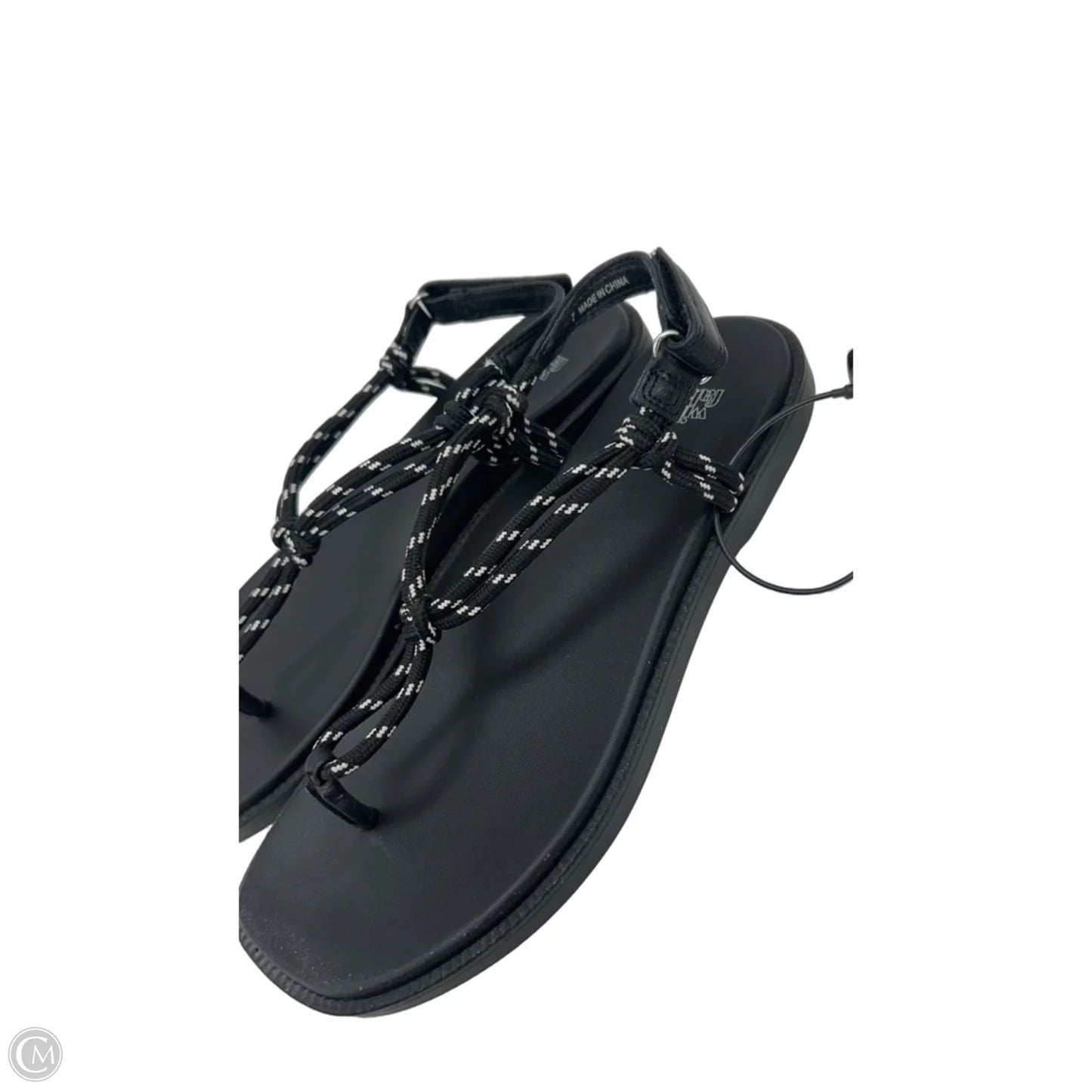Sandals Flats By Wild Fable In Black, Size: 7