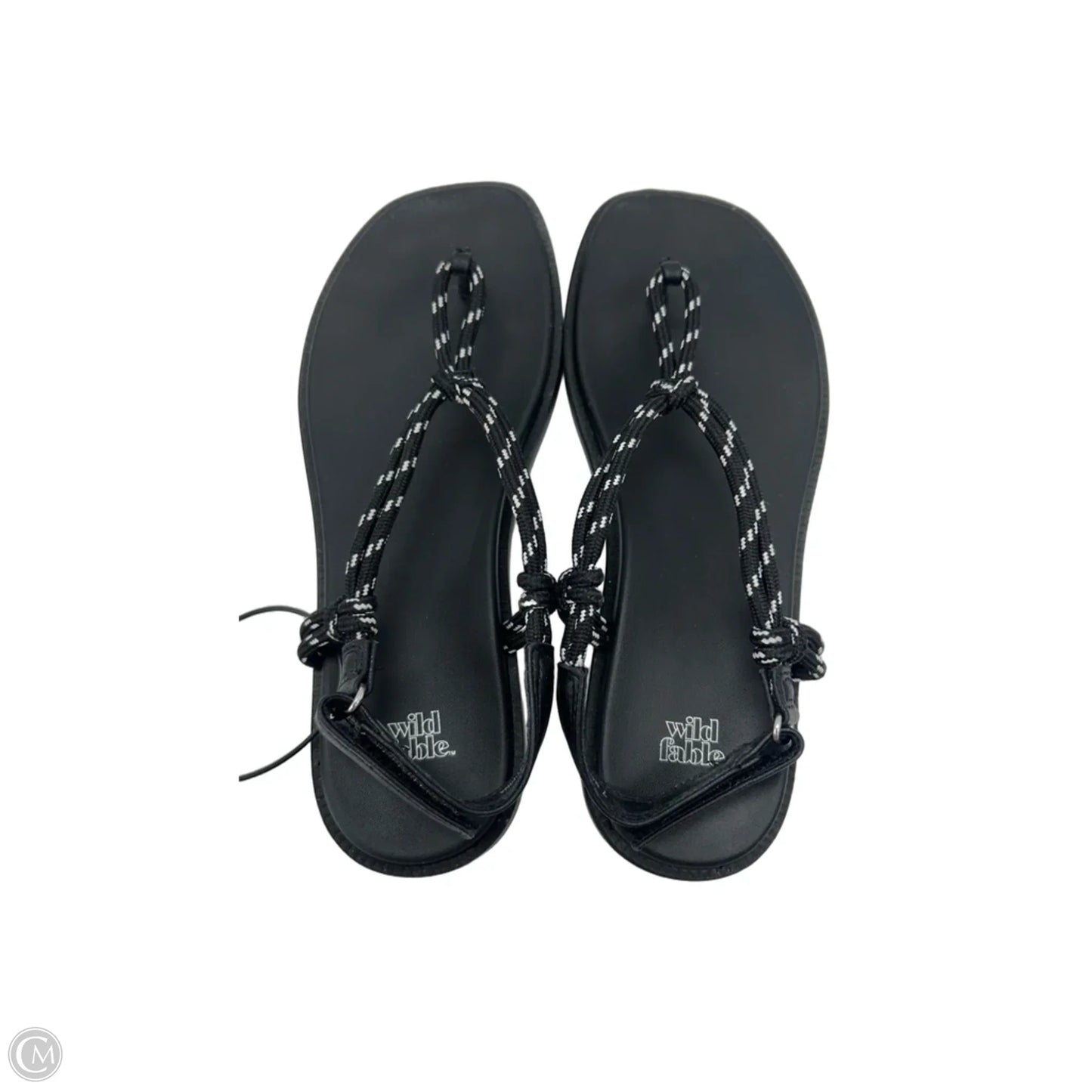 Sandals Flats By Wild Fable In Black, Size: 7