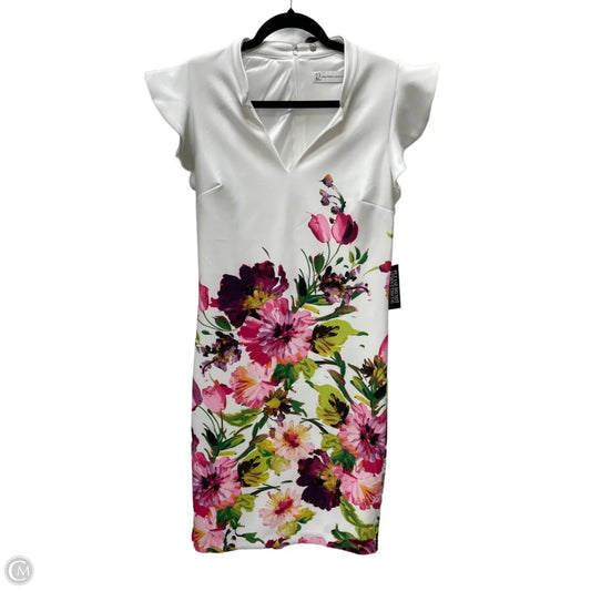 Dress Casual Short By New York And Co In Floral Print, Size: M