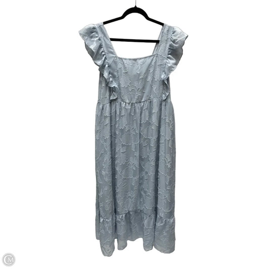 Dress Casual Midi By Shein In Blue, Size: 2x