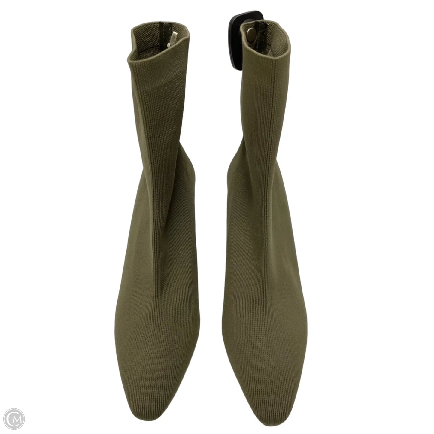 Boots Ankle Heels By The Drop In Green, Size: 8.5