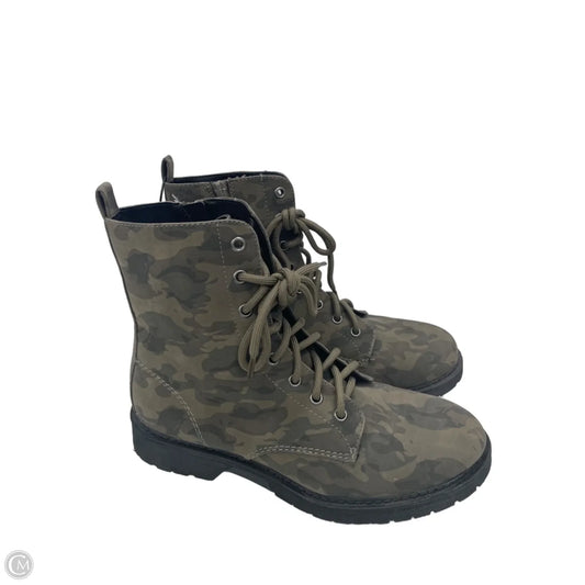 Boots Combat By Time And Tru In Camouflage Print, Size: 10