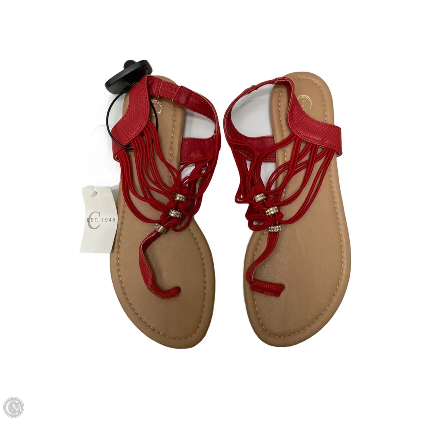 Sandals Flats By Cato In Red, Size: 8