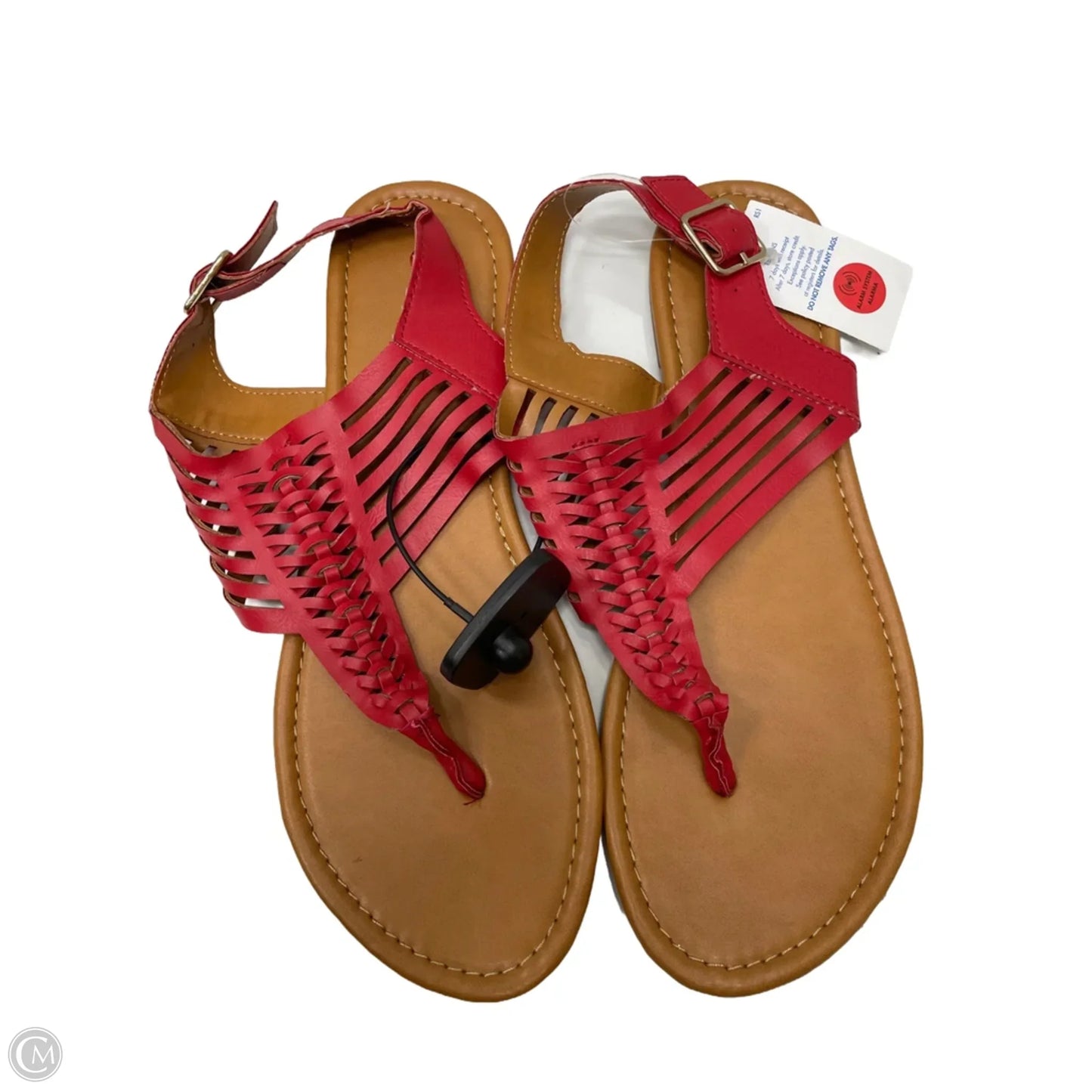 Sandals Flats By Rouge In Red, Size: 9