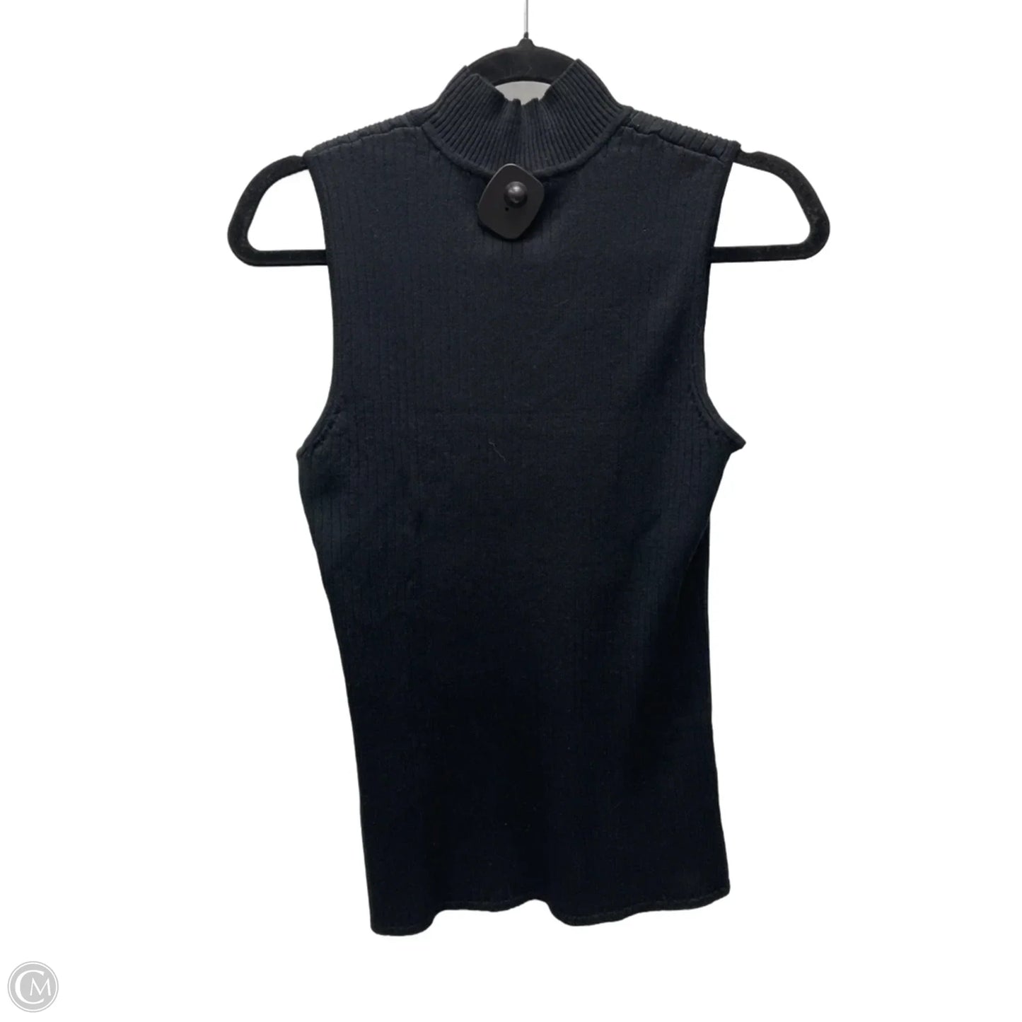 Sweater Short Sleeve By Clothes Mentor In Black, Size: M