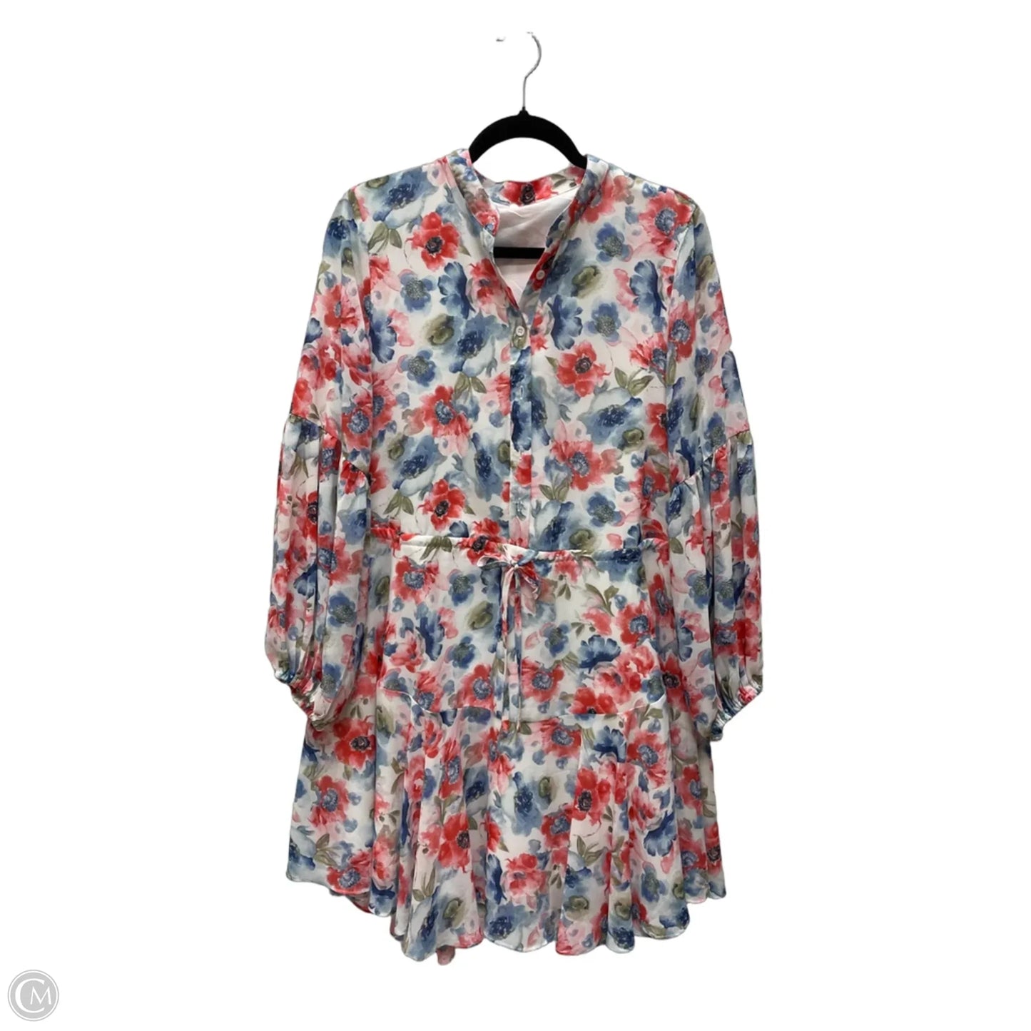 Dress Casual Short By Clothes Mentor In Floral Print, Size: L