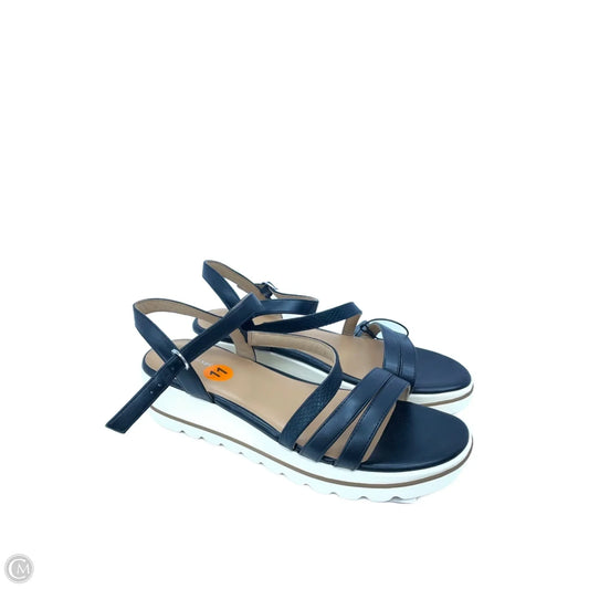 Sandals Heels Wedge By Easy Spirit In Black, Size: 11