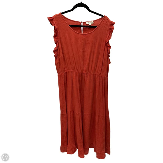 Dress Casual Short By Indigo Rose In Orange, Size: 2x