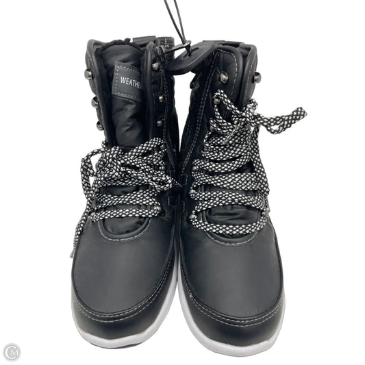 Boots Snow By Weatherproof In Black & White, Size: 8