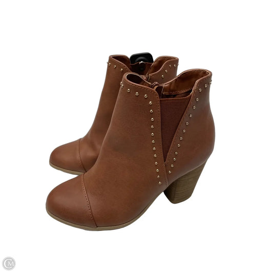 Boots Ankle Heels By Lc Lauren Conrad In Brown, Size: 6
