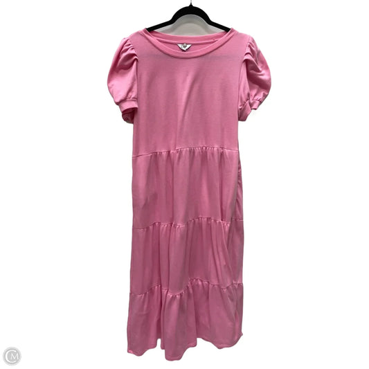 Dress Casual Midi By Crown And Ivy In Pink, Size: Xl