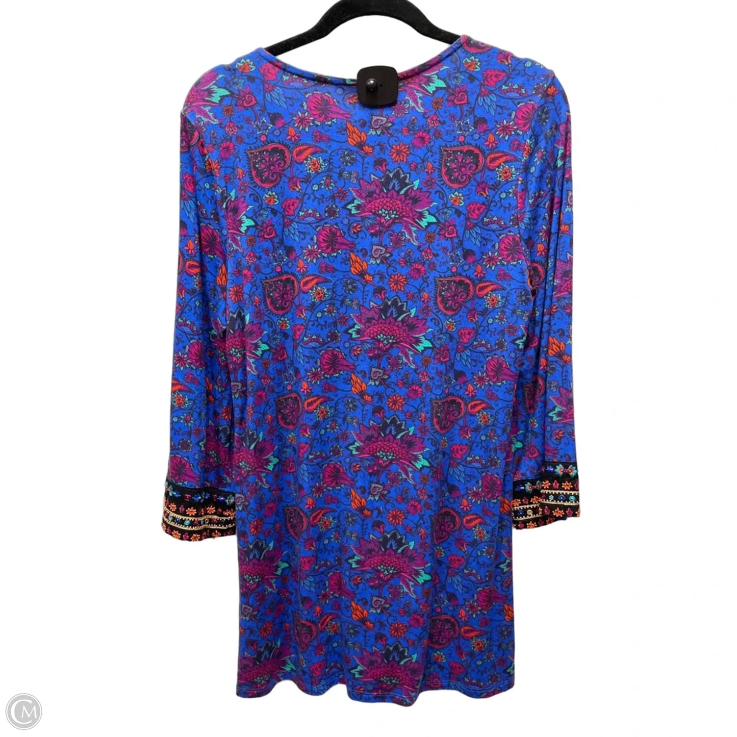 Blouse 3/4 Sleeve By Soft Surroundings In Floral Print, Size: S