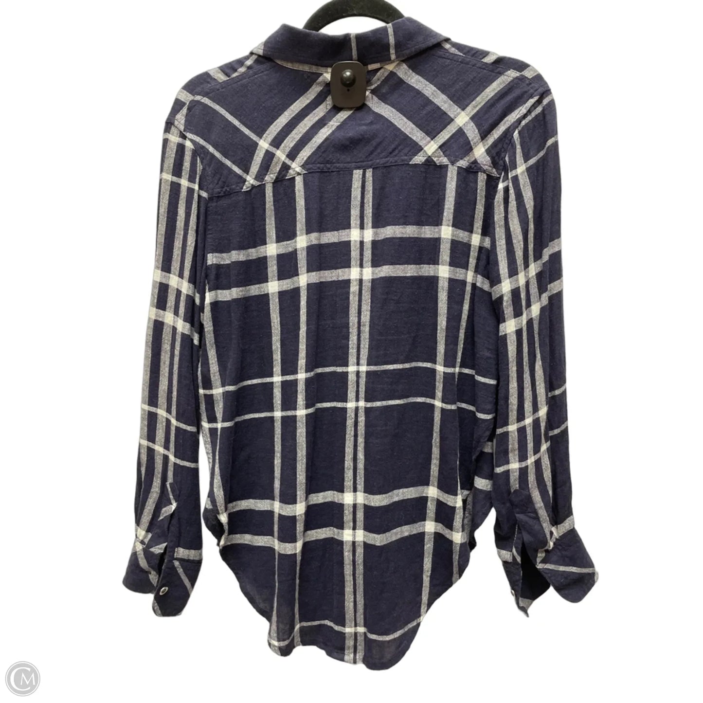 Top Long Sleeve By Rails In Plaid Pattern, Size: Xs