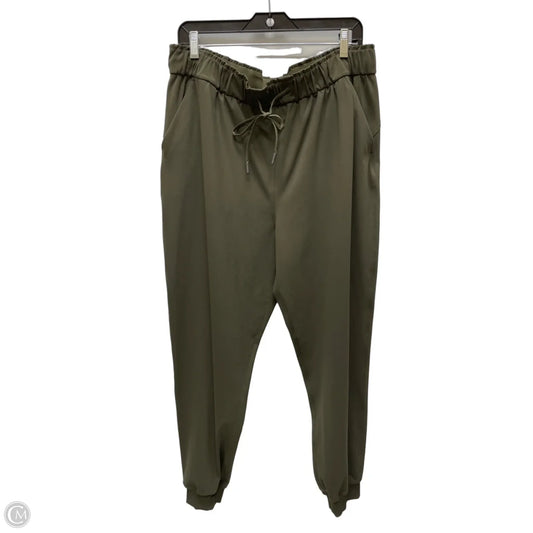 Athletic Pants By Lululemon In Green, Size: 14