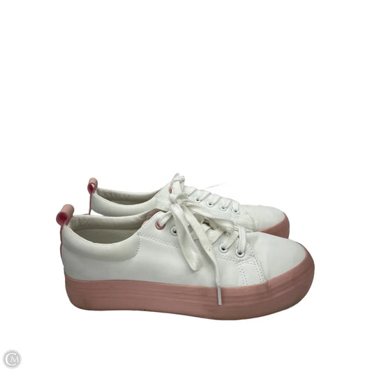 Shoes Sneakers By Clothes Mentor In Pink & White, Size: 10
