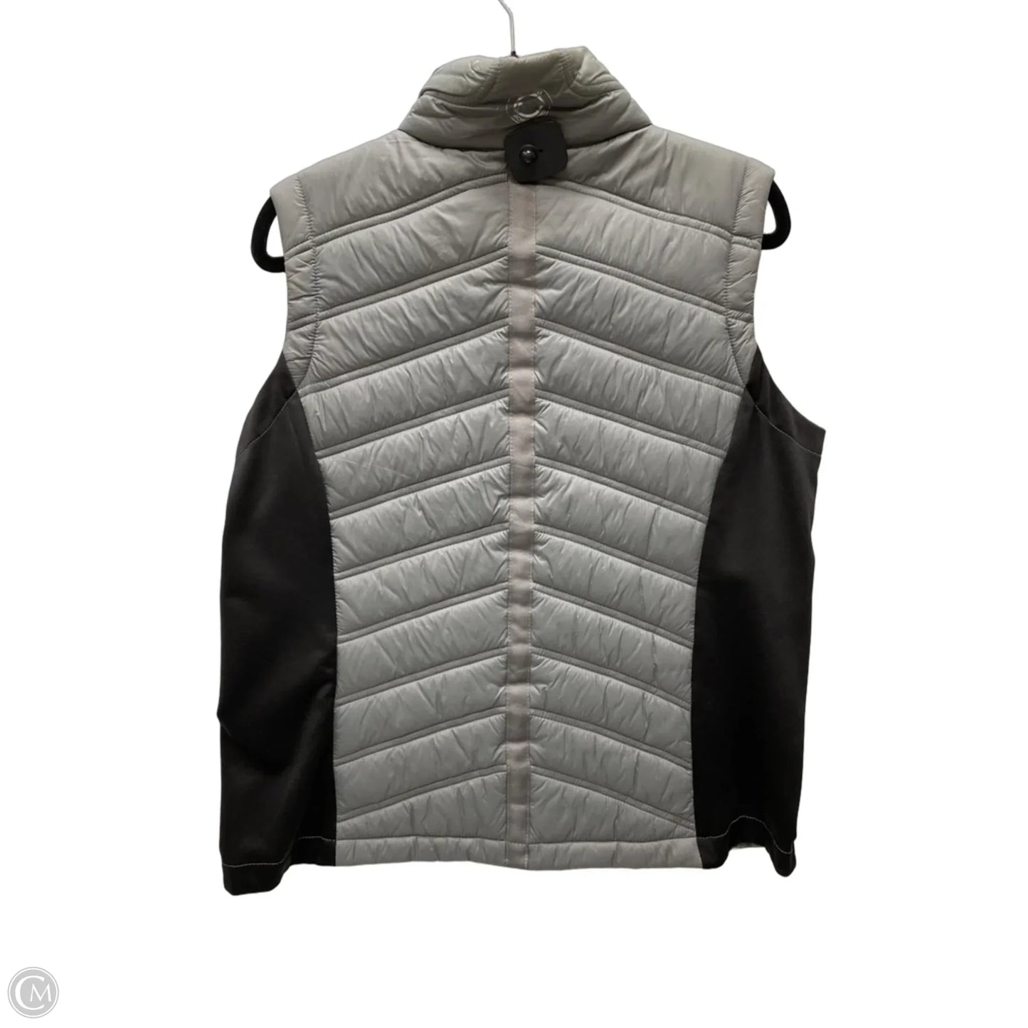 Vest Puffer & Quilted By Michael By Michael Kors In Grey, Size: L