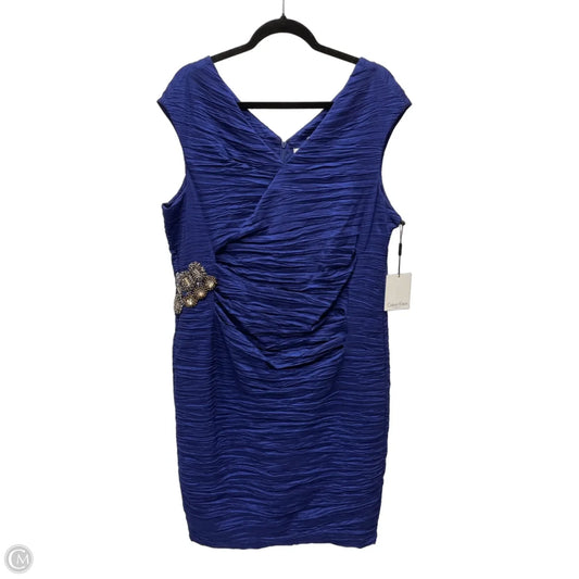 Dress Party Short By Calvin Klein In Blue, Size: 1x
