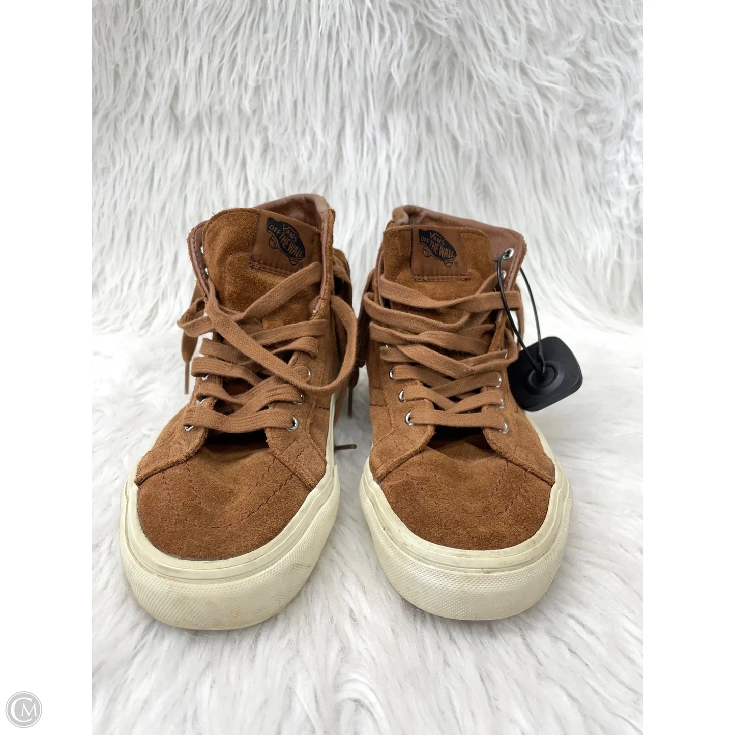 Shoes Sneakers By Vans In Brown, Size: 7