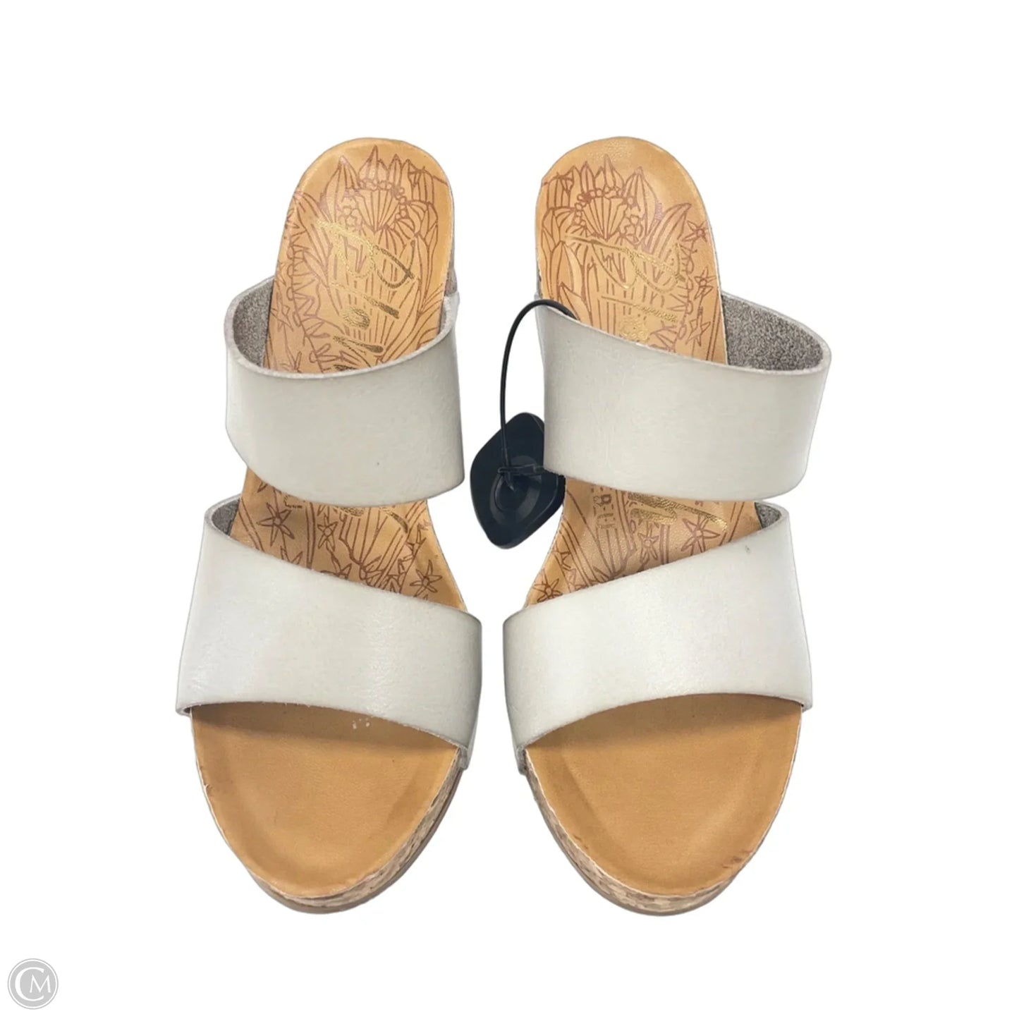 Sandals Heels Wedge By Blowfish In Grey, Size: 7
