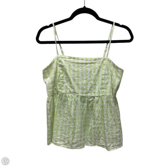 Top Sleeveless By Wild Fable In Checkered Pattern, Size: M