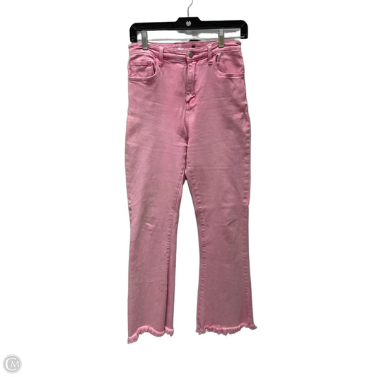 Jeans Wide Leg By Pink Lily In Pink Denim, Size: 2